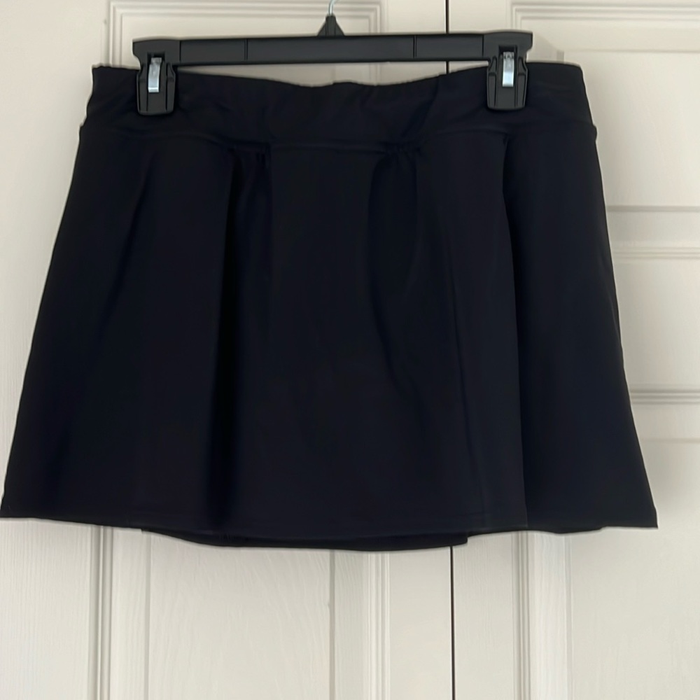 Black Swim Skirt with sewn in panty size 10